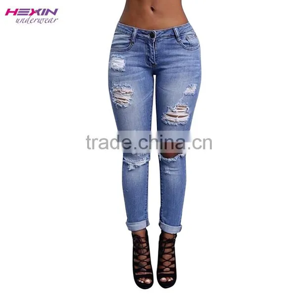 Hot European Style Knee Mens Jeans Ripped Jeans photo-2