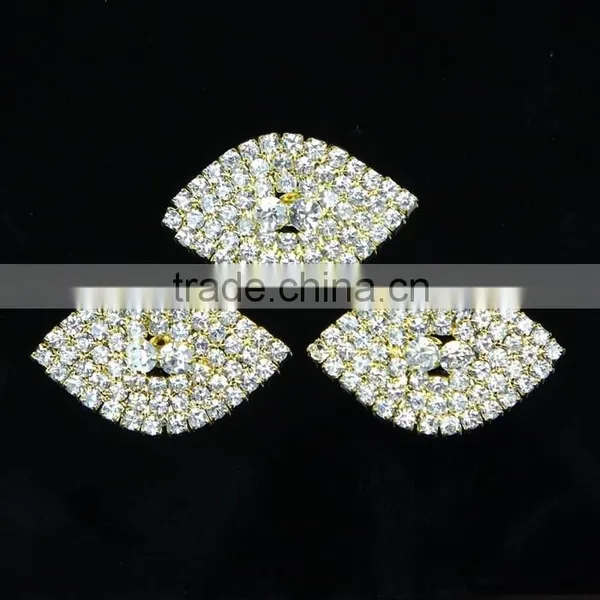 New Design Fashion Gold Tone Cat Eye Crystal Shank Button RNK170J photo-2