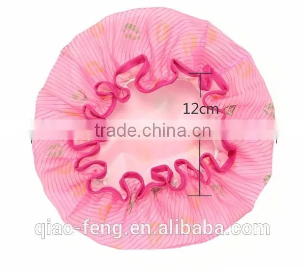 2015 New Thickening Dry Hair Hat Bath Women Girl Lace Shower Cap photo-3