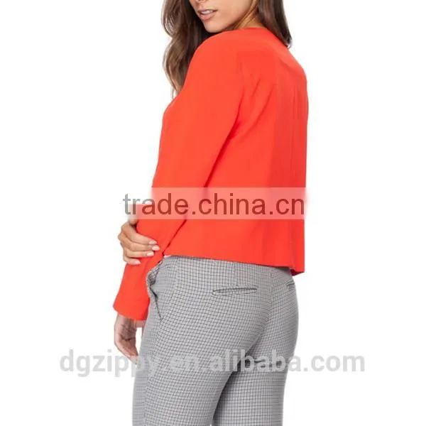 Wholesale New Style Waterfall Long Sleeve Coat for Women Jacket in New Model photo-3