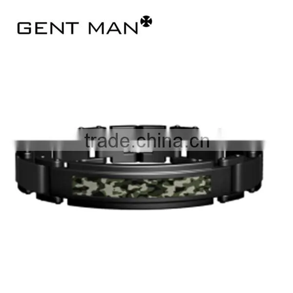 Latest Jewelry Design Camo Design Unique Stianless Steel Bracelet Watch photo-3