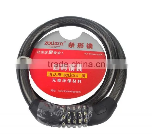 Hot Selling Good Quality Anti-theft Bicycle Cable Lock Spiral Lock photo-5