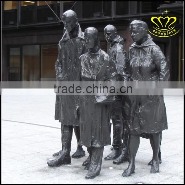 City Square Characters of Modern European Bronze Sculpture photo-6