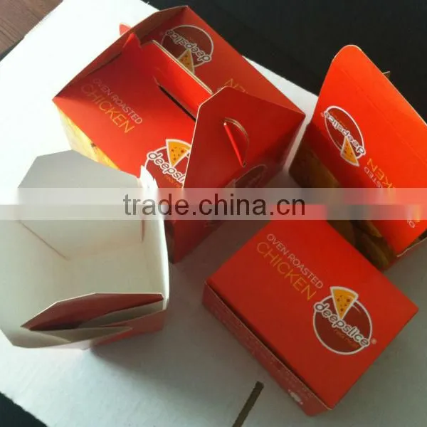 Eco-friendly Paper Food Tray/custom Printed Coverd Food Tray for Chips,cheese Cake photo-3