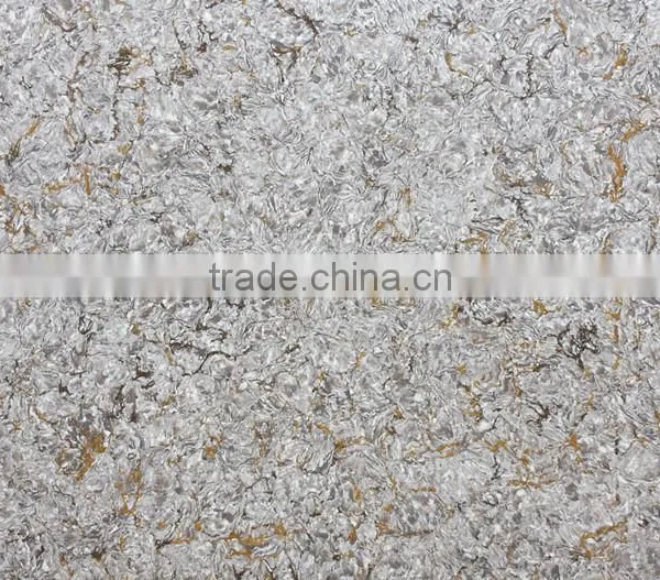 Beautiful Pattern Agglomerated Quartz Slab photo-3