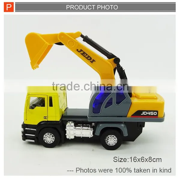 Kids Model Car Pull Back Metal Car Diecast Truck With Light photo-4
