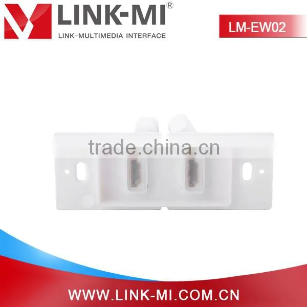 LINK-MI LM-EW02 Dual Port Home Theater HDMI Keystone Wall Plate Best Buy photo-2