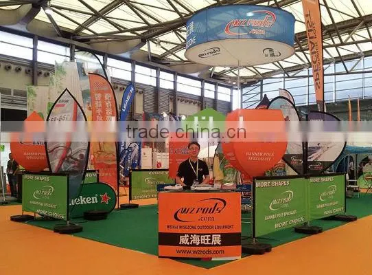 Burgundy Beach Flying Flag Banner Stand photo-6