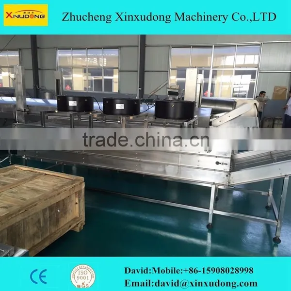 Three Layers Stainless Steel Air Cooling Conveyor Line