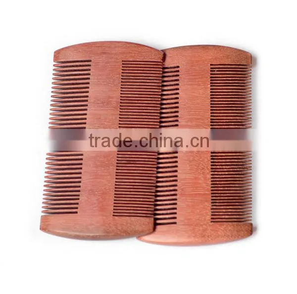 2016 Health Care Mustache& Beard Sandalwood Comb Wood Hair Lice Comb photo-5