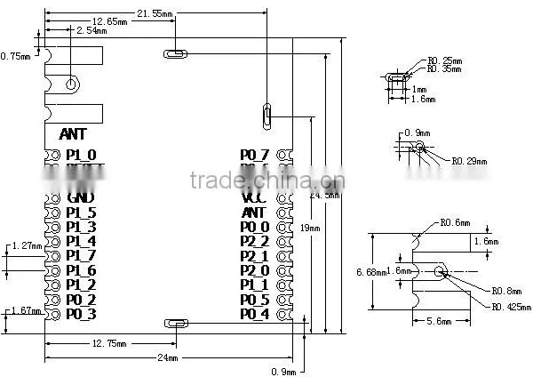 Cc1110 433mhz SOC 8051 MCU CC1110 RF Module 433.92mhz Receiver rf Module photo-5