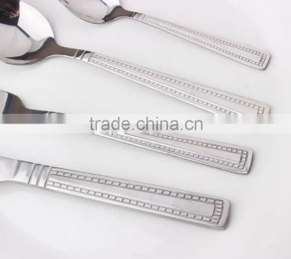 Embossed Design Stainless Steel Cutlery Set From China KX-S154 photo-5