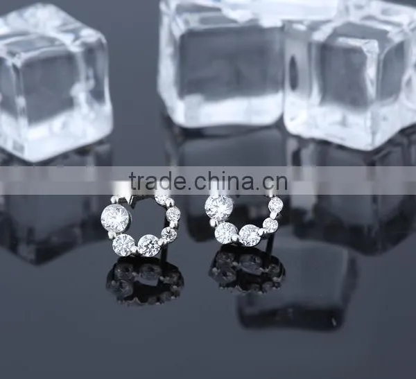 2016 Fashion Bar Setting Star Earrings With Zircon Stone for Women photo-2