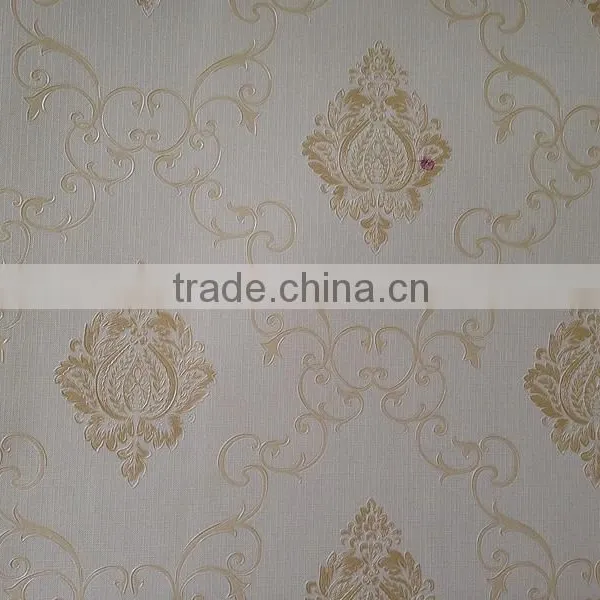 Times Small Damask Flowers Vinyl Wallpaper photo-3
