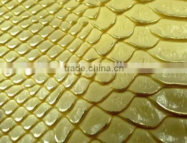 PVC Synthetic Leather With Embossed Snake Grains for Bags photo-6