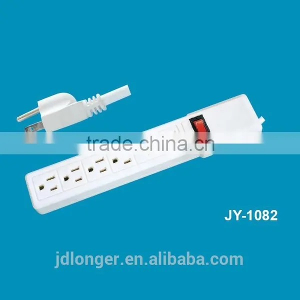 6/6 Way American Socket Cheap and Good Quality UL Approval Power Strip China Socket 10a 110v