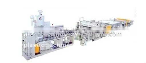PC,PE,and PVC Plastic Hollow Cross Section Plate Extrusion Line