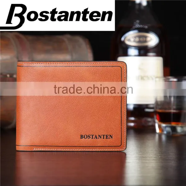 Vintage 3 Fold Mens Wallet With Flap Genuine Leather Bifold Wallets photo-6