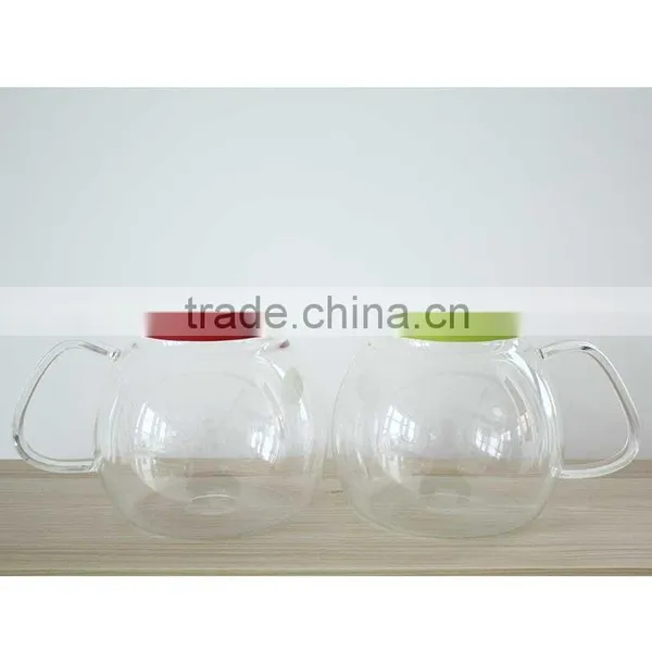 Borosilicate Glass Storage Jar With Lid With Handle N6470 photo-5