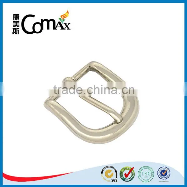 Zinc Alloy Shiny Silver Metal Pin Belt Buckle photo-3