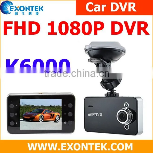 2016 Latest Design K6000 Night Vision FHD Car Dvr/K6000 1080P Car Video Camera High Quality Good Price