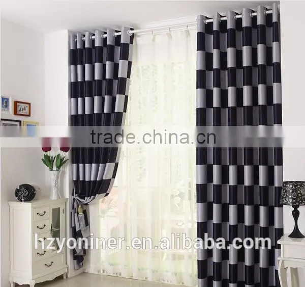 2015 Hot Sale Printed Designed No. 01 Window Curtains, Made- up Black Out Fabric in Home or Hotel photo-4