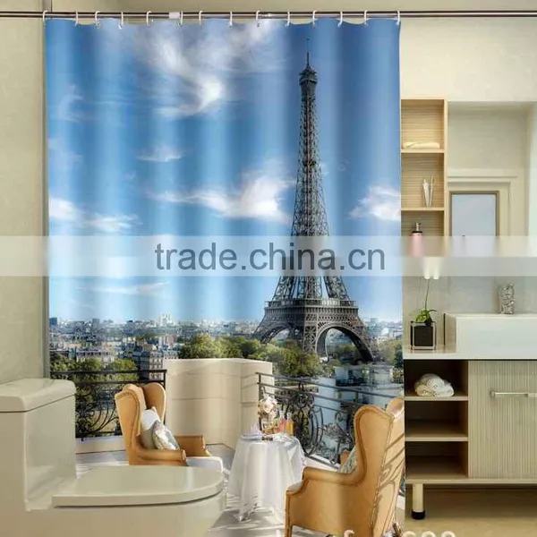 Photo Printed France Shower Curtain photo-3