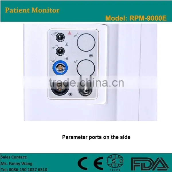 CE Approved15-Inch 6-Parameter Patient Monitor /BP Monitor/ECG Monitor RPM-9000E photo-2