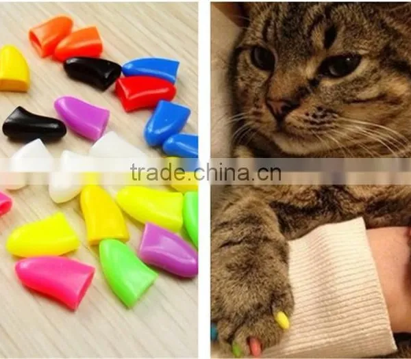 20 Pcs Colorful Soft Pet Dog Cat Nail Caps photo-3