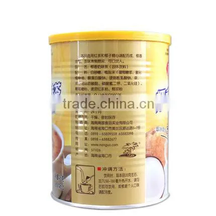 Instant Coconut Milk Tea Drinks/ Canned Coconut Milk Tea 450g photo-3