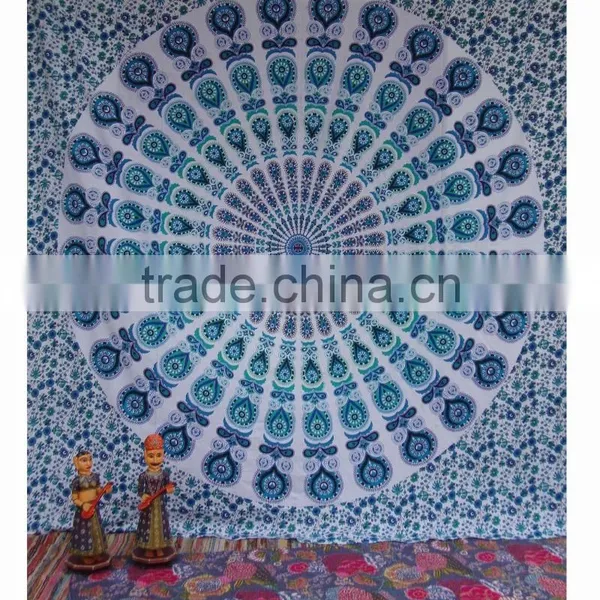 Indian Tapestries Wall Hanging Bohemian Dorm Decor Bedding Bedspread Beach Blanket Throw Hippie Mandala Tapestry photo-3