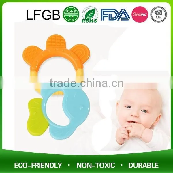 Custom Silicone Gel Toy Baby Teething Ring photo-3