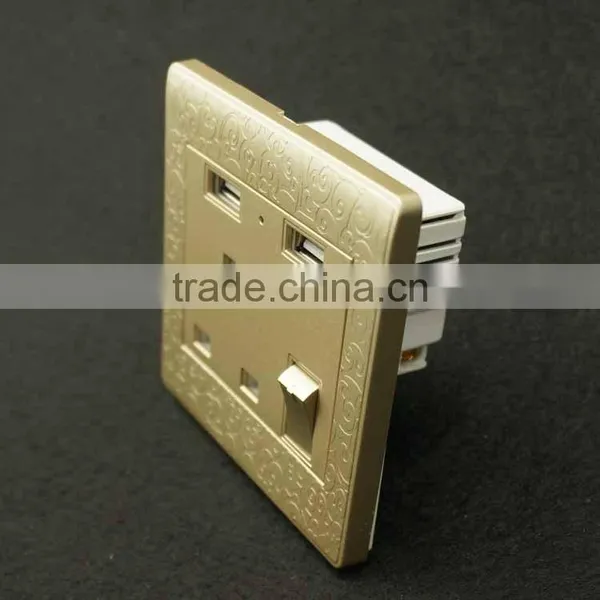Electric Wall Switch and Socket Outlet Usb Plug Wall Socket photo-3