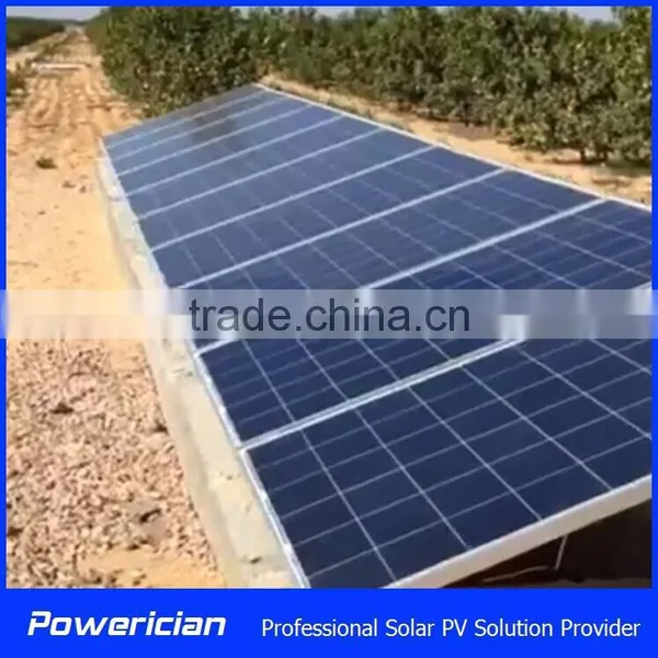 AC Solar Pumping System 400W 24 Meters Head Deliver 3 Tons per Hour photo-3