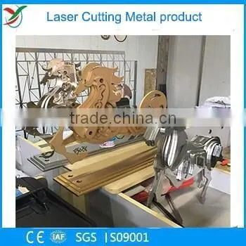 Laser Cutting Stainless Steel Horse With Yellow Color photo-2
