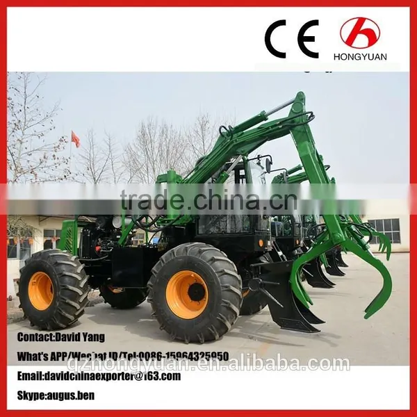 China Big Grapple Capacity Sugarcane Loader With 4 Wheel Drive photo-3