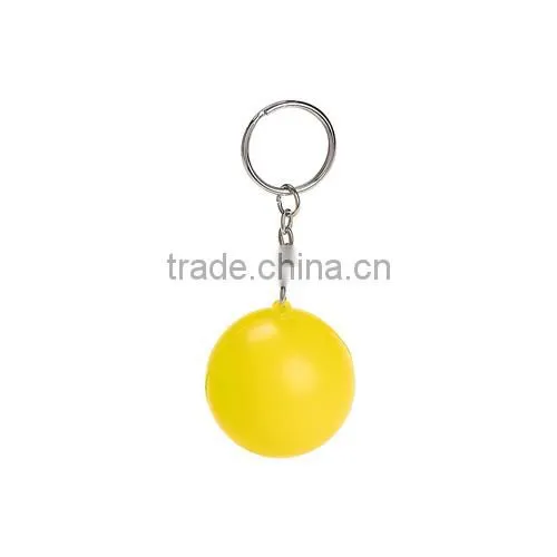 Portable Foam Rubber Anti Stress Keyring With pu Ball photo-2