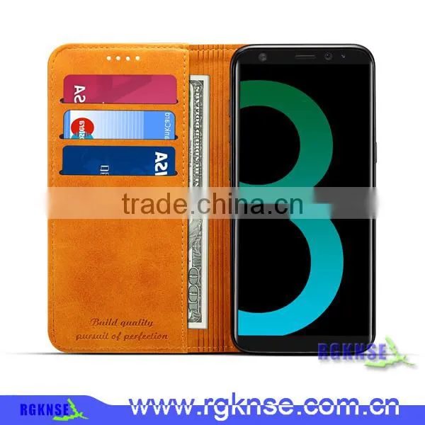 RGKNSE Fashion PU Flip Leather Wallt Cover Case for Samsung Galax S8 Phone Case photo-2