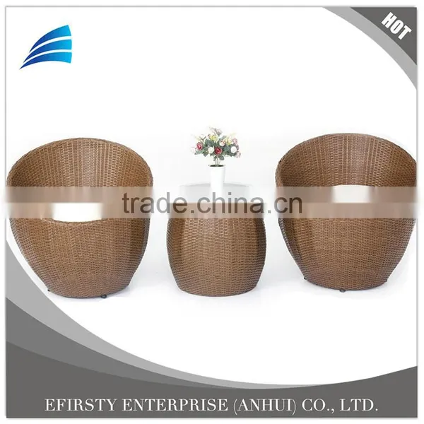 3-piece Outdoor Rattan Garden Rattan Furniture Set