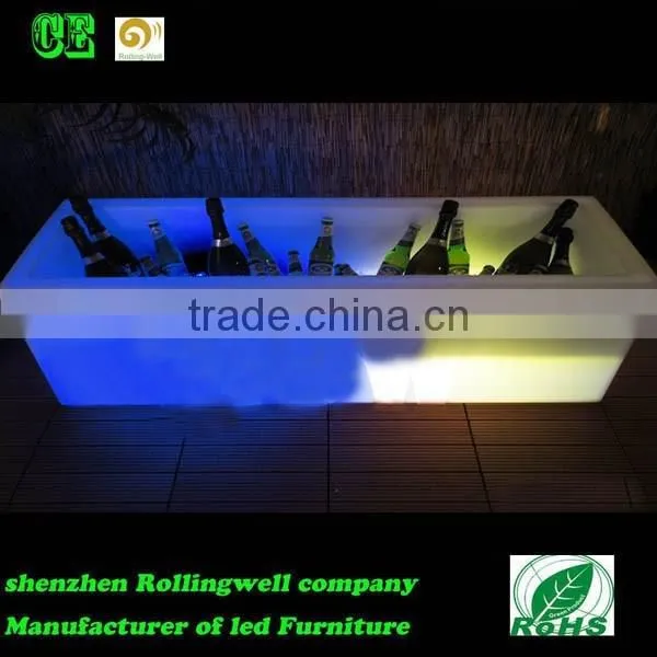 Hot ! Lighting Bar Cabinet / Oak Barrel / Cooler Box / Wine Cooler / Plastic Bucket photo-3