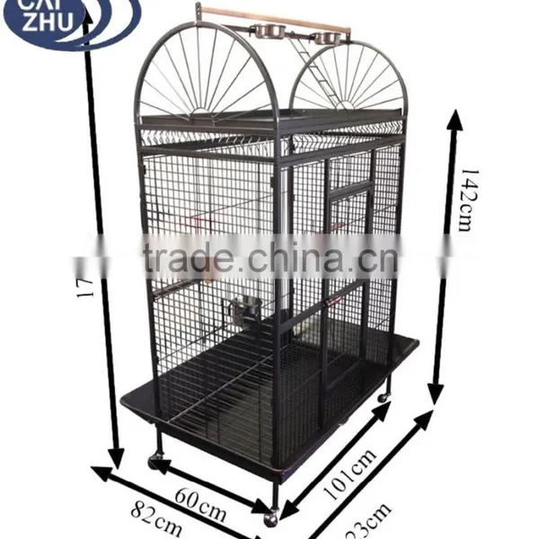 X Large 178cm Play Top Roof Parrot Aviary Bird Cage Perch Ladder On Wheels photo-3