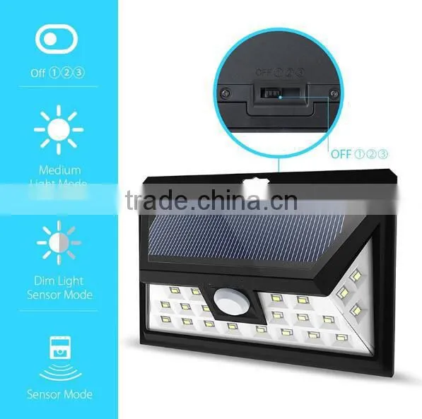 YIFAN Solar Lighting 24LED Solar Energy Light Trade Assurance Li-battery and ABS Material photo-3