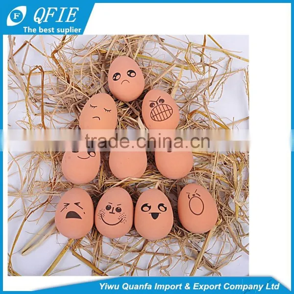 Interesting 60 Grams Rubber Expression Super Lifelike Egg Toy for Kids photo-4