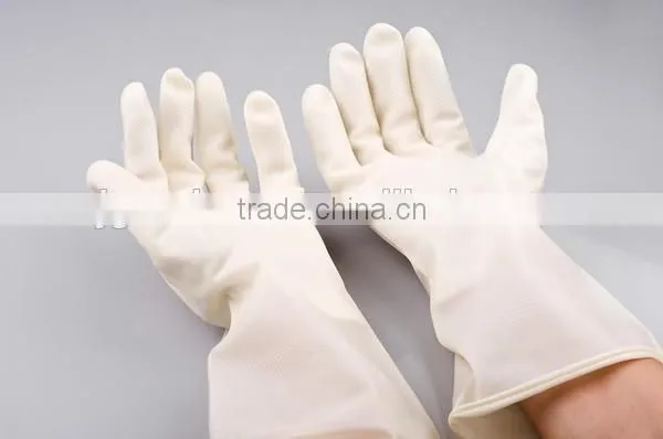 White Nitrile Washing Up Household Rubber Gloves photo-3