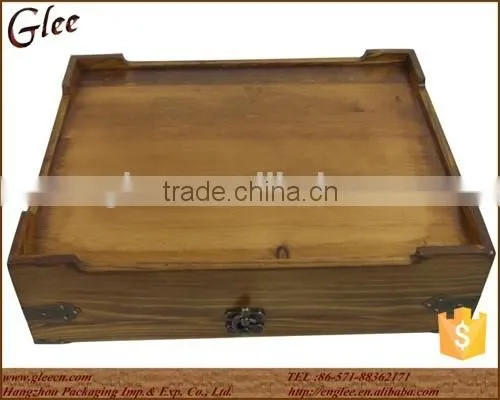 Natural Classical Wooden Tea Box With 16 Compartments photo-3