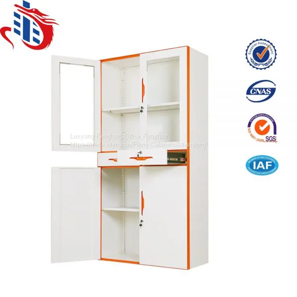 China Manufacturer Steel Storage Cabinet With Middle Drawers photo-2