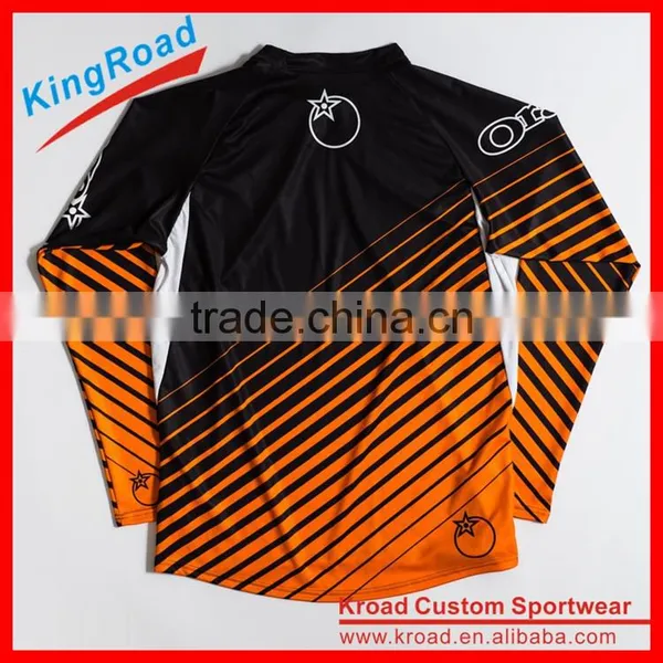 Sublimation Printed Baggy Long/short Sleeve Downhill Jersey With OEM Designs photo-2