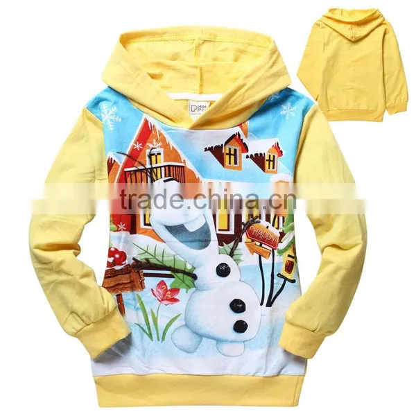 100% Cotton Baby Boys Cartoon Hoodies Children Sweatshirts Baby Pullover for 2-8years