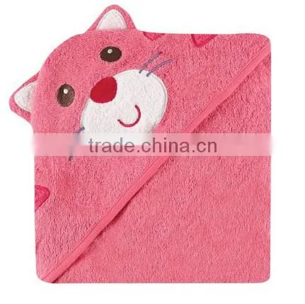 China Supplier Applique Cotton Terry Fabric Swaddle Newborn Organic Cotton Baby Blanket photo-6