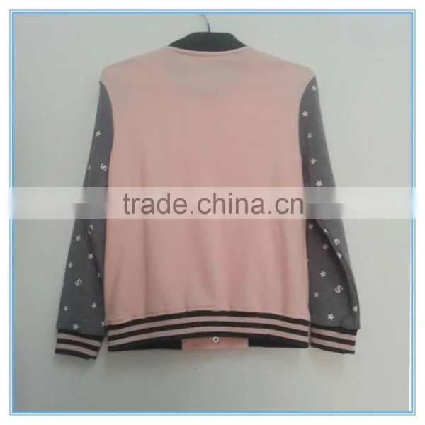 Wholesale Children Girls Baseball Jackets Girls Long Sleeve Clothes Sports Jackets photo-2